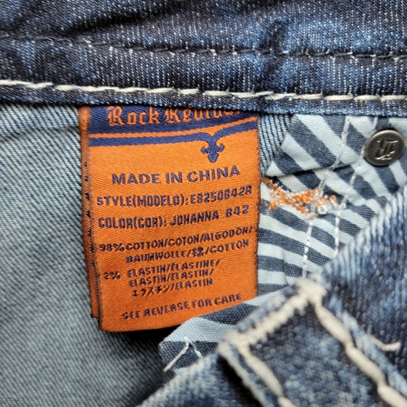 Rock Revival Johanna Bootcut Jeans Size 28 - Picture 6 of 11